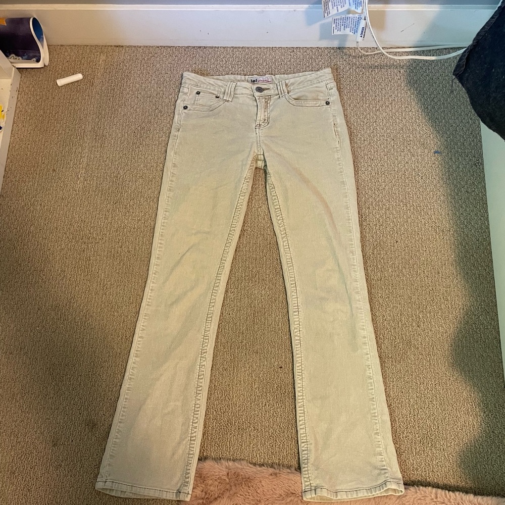 Cute white corduroy pants